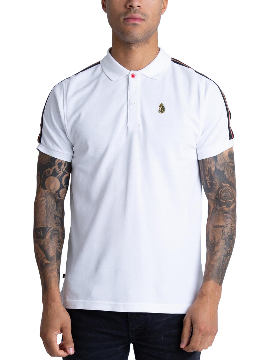 Product image 3 of 7, which shows LUKE 1977 New Will Polo Shirt, White, S