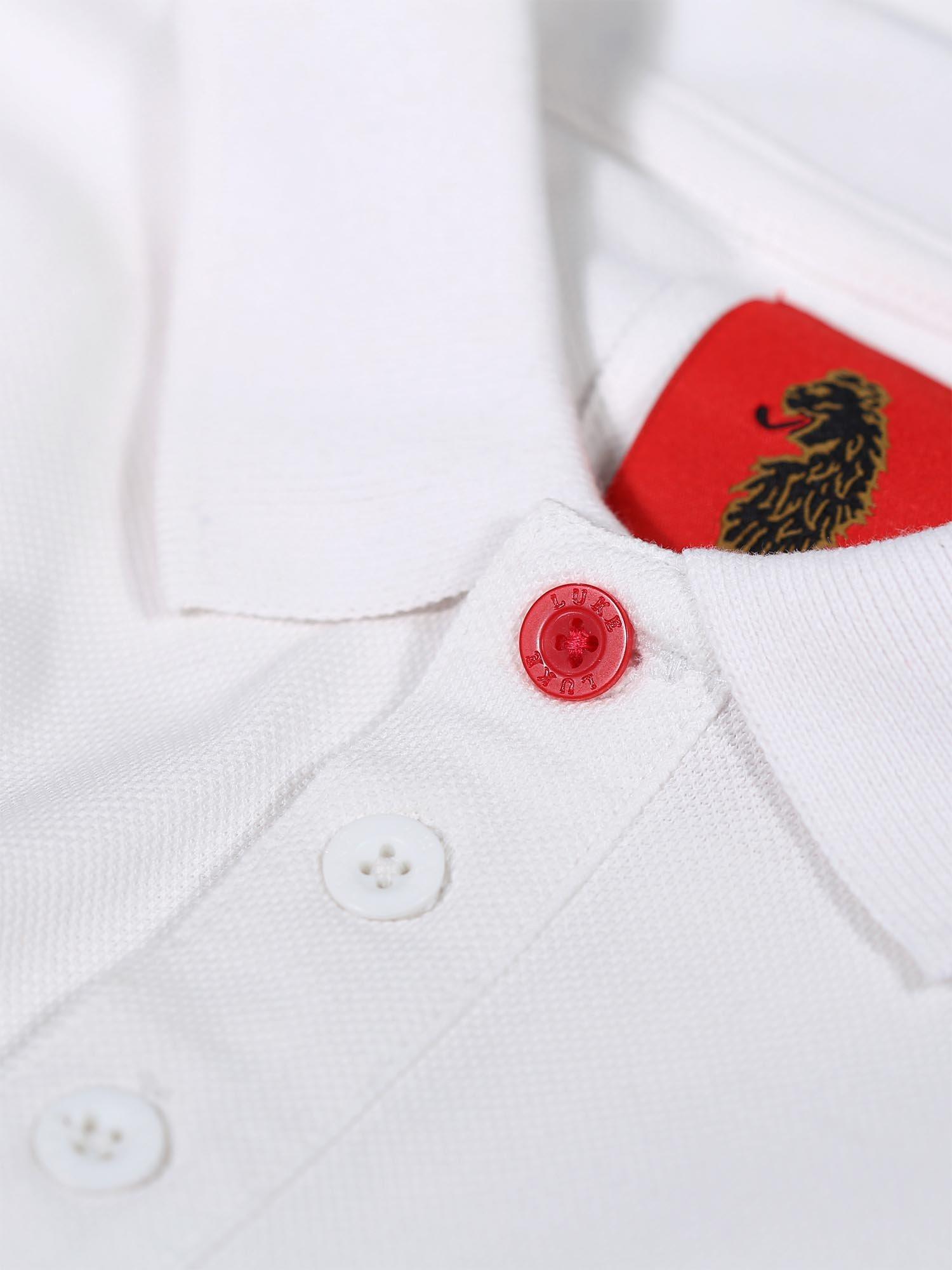 Product image 7 of 7, which shows LUKE 1977 New Will Polo Shirt, White, S