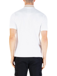 LUKE 1977 Throop Cotton Blend Regular Fit Short Sleeve Polo Shirt, White Gold