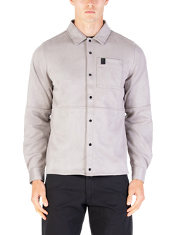 LUKE 1977 Dylan Long Sleeve Collar Shirt, Putty