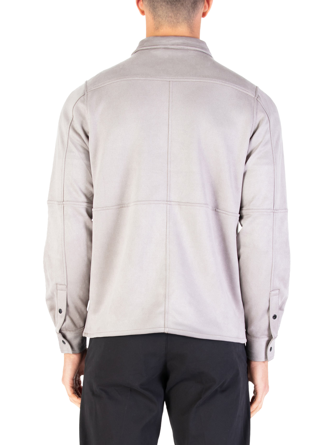 Product image 2 of 8, which shows LUKE 1977 Dylan Long Sleeve Collar Shirt, Putty, S