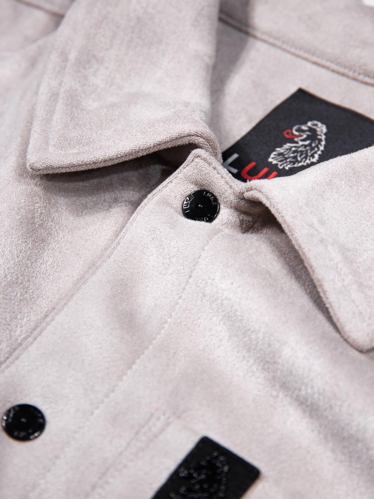 Product image 6 of 8, which shows LUKE 1977 Dylan Long Sleeve Collar Shirt, Putty, S