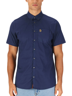LUKE 1977 Ironbridge Cotton Regular Fit Shirt, Navy
