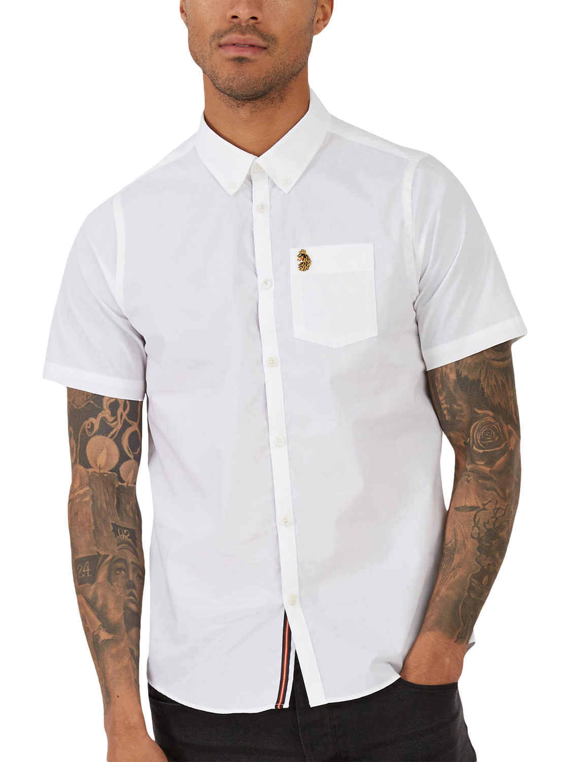 Product image 1 of 6, which shows LUKE 1977 Cotton Regular Fit  Shirt