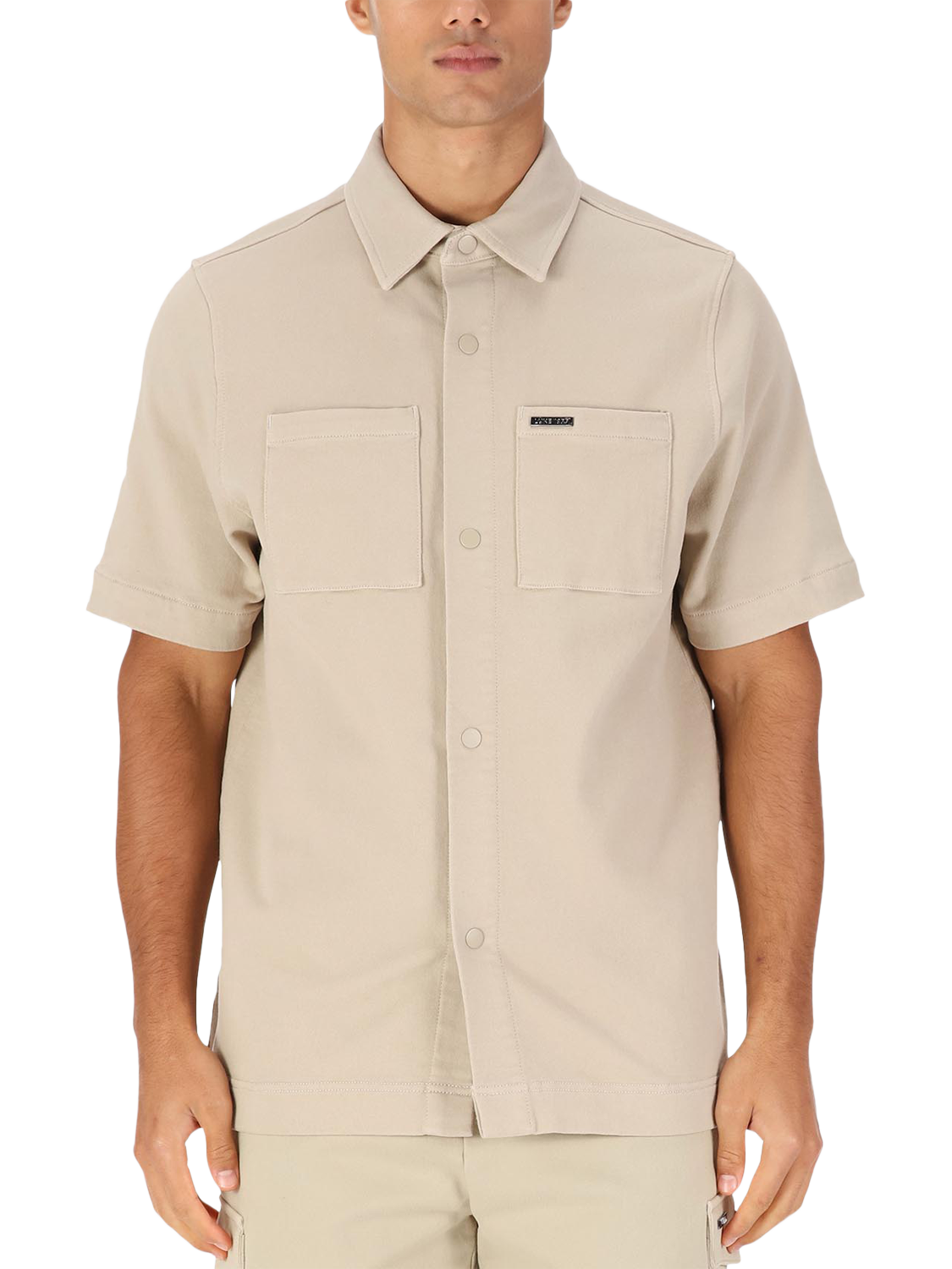 Product image 1 of 7, which shows LUKE 1977 Scorpios Cotton Blend Regular Fit Shirt, Stone, S