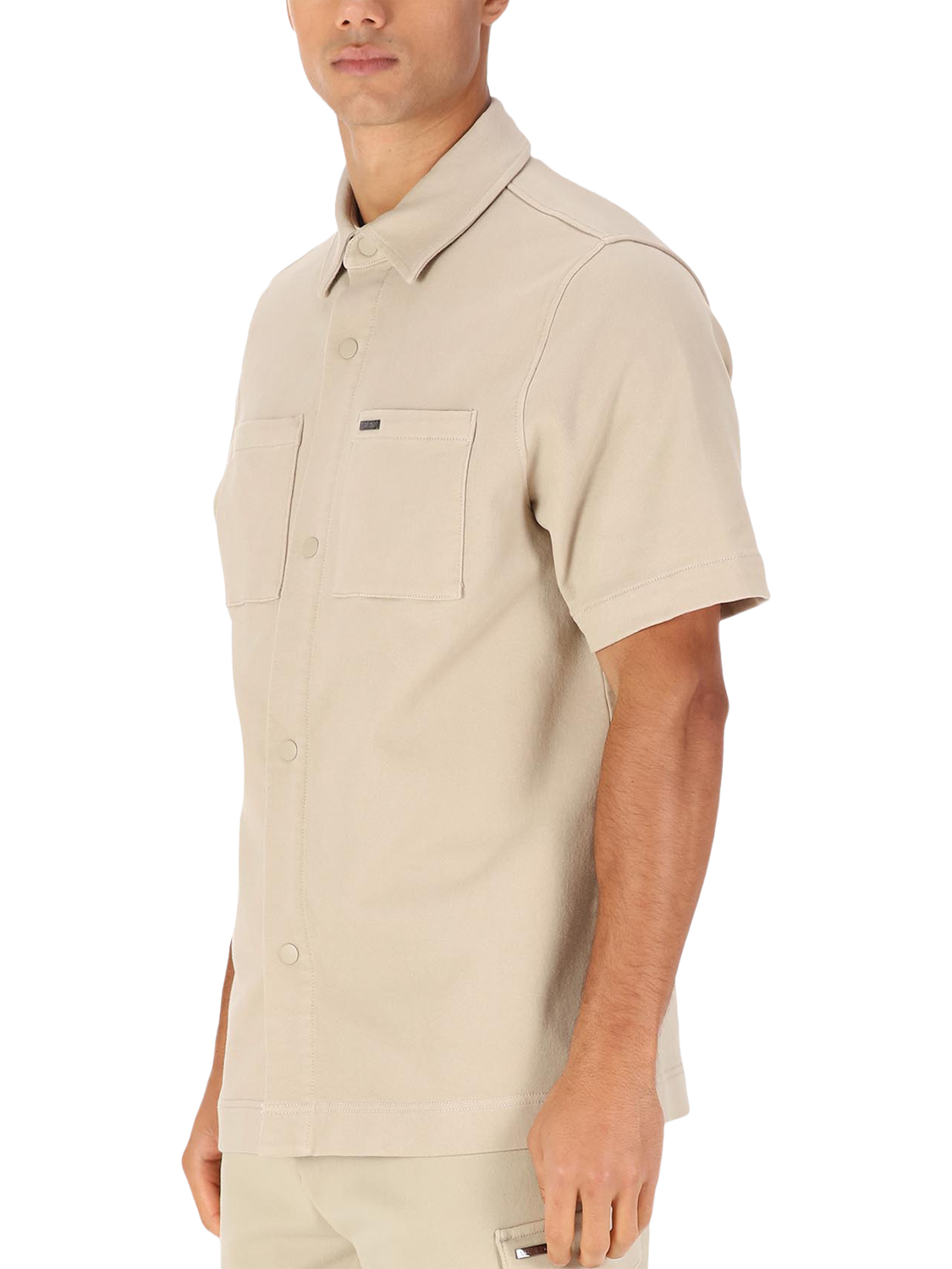 Product image 3 of 7, which shows LUKE 1977 Scorpios Cotton Blend Regular Fit Shirt, Stone, S