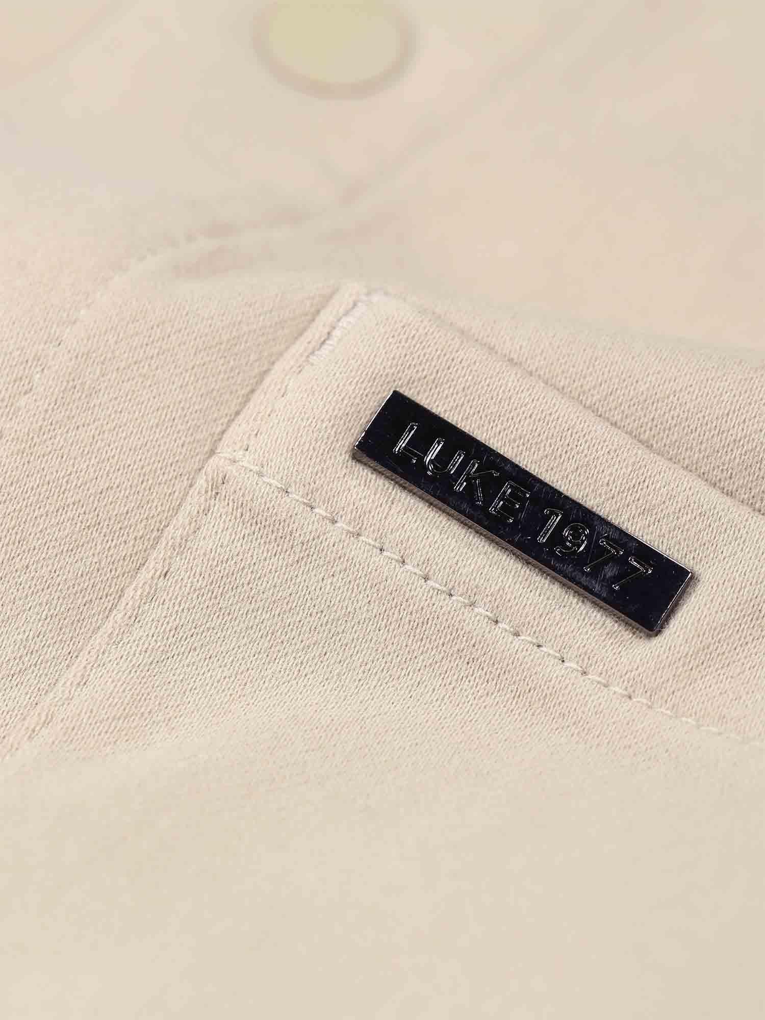 Product image 6 of 7, which shows LUKE 1977 Scorpios Cotton Blend Regular Fit Shirt, Stone, S