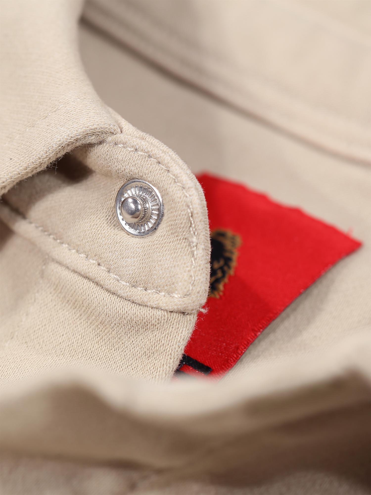 Product image 7 of 7, which shows LUKE 1977 Scorpios Cotton Blend Regular Fit Shirt, Stone, S