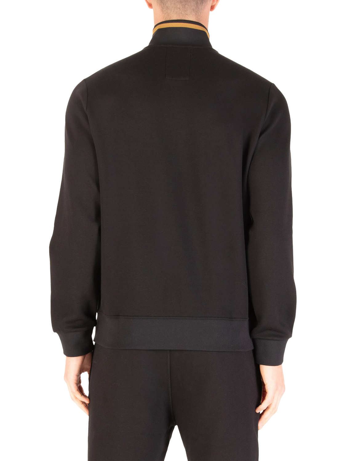 Product image 2 of 7, which shows LUKE 1977 Makati Funnel Neck Zip Through Sweatshirt, Black/Gold, S