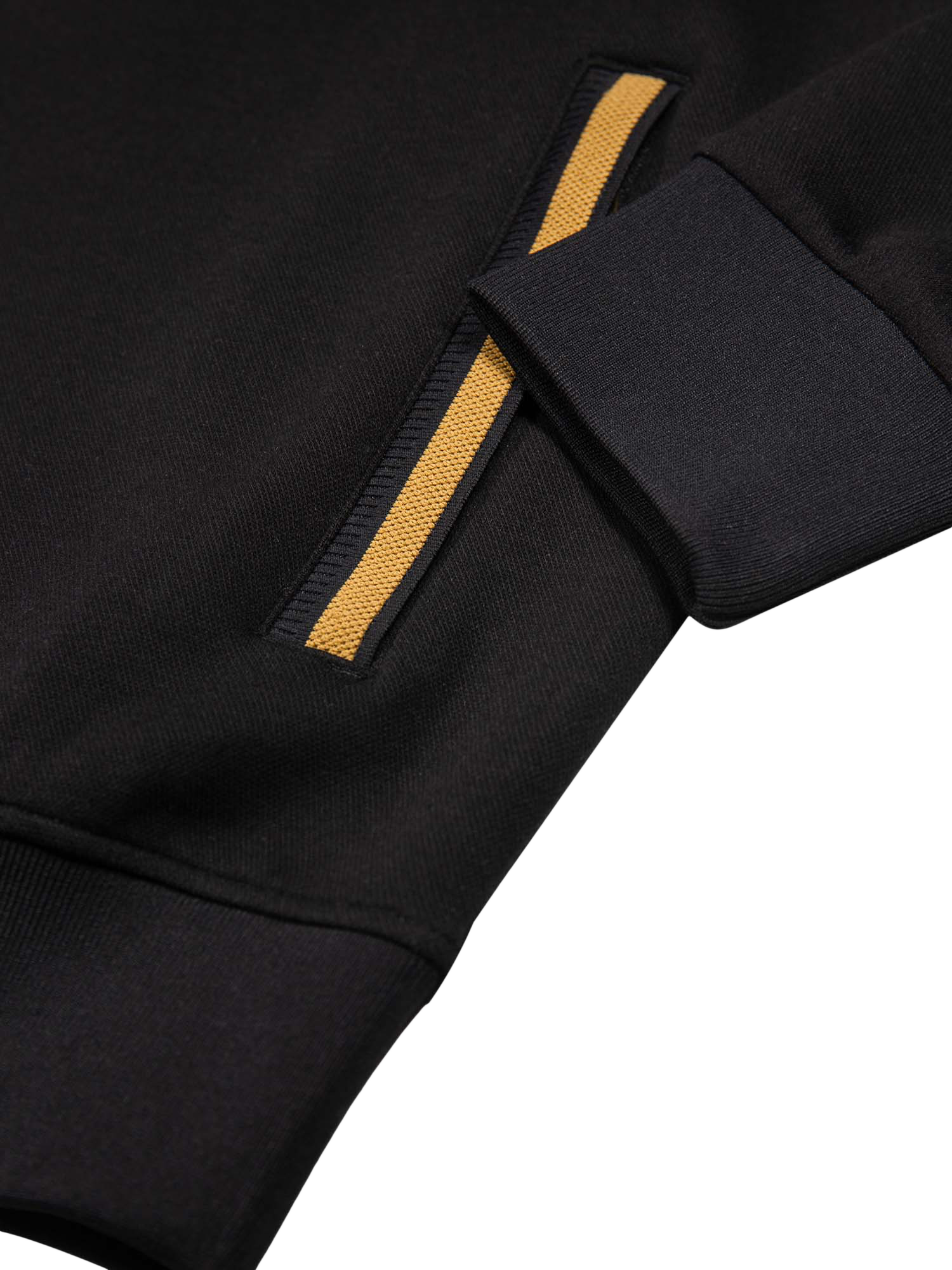Product image 7 of 7, which shows LUKE 1977 Makati Funnel Neck Zip Through Sweatshirt, Black/Gold, S