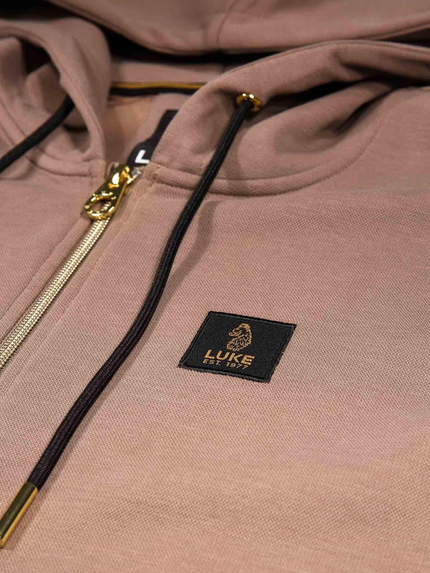 Product image 6 of 8, which shows LUKE 1977 Makati Zip Through Hoodie, Hardnut/Gold, S