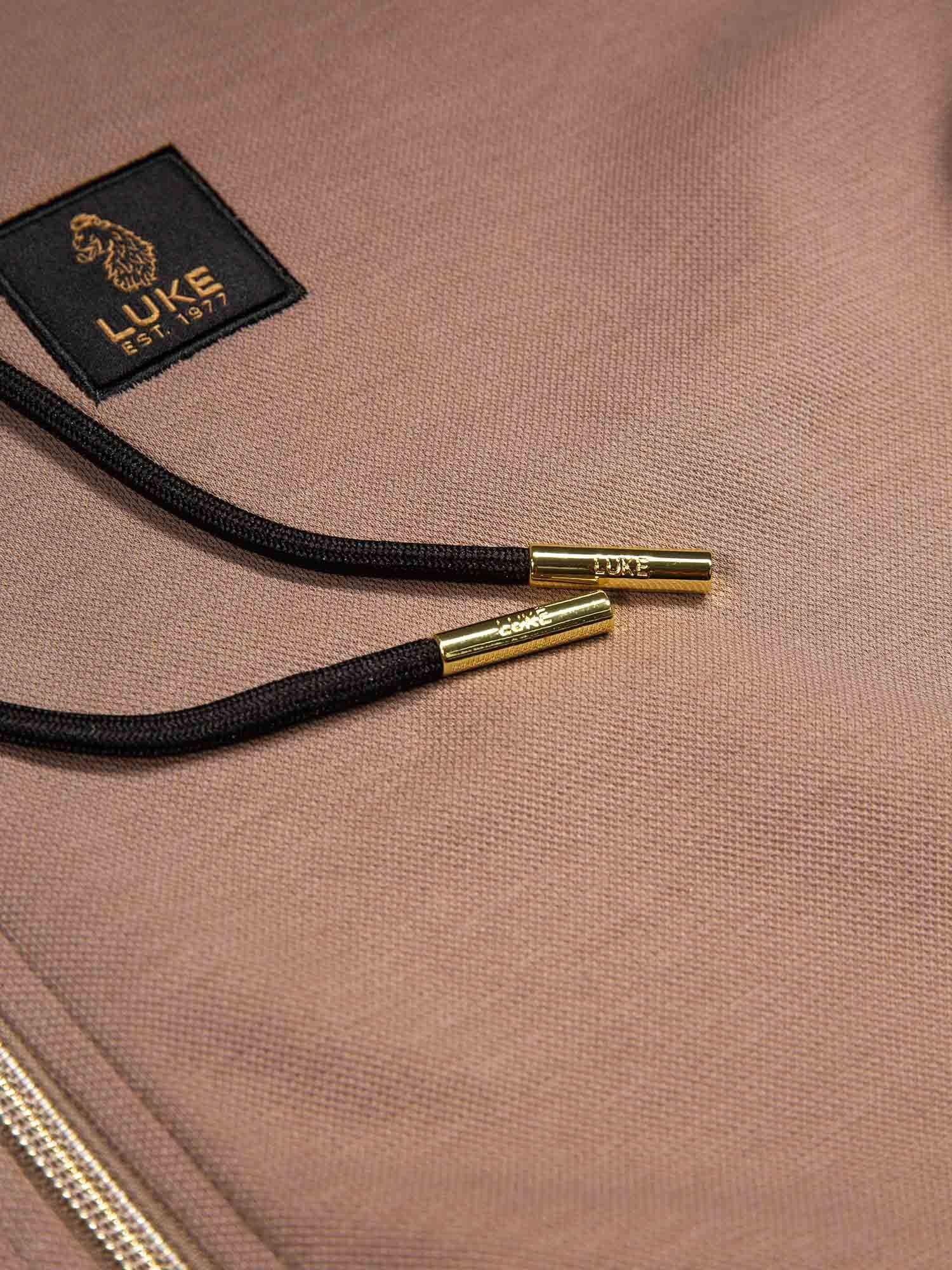 Product image 8 of 8, which shows LUKE 1977 Makati Zip Through Hoodie, Hardnut/Gold, S