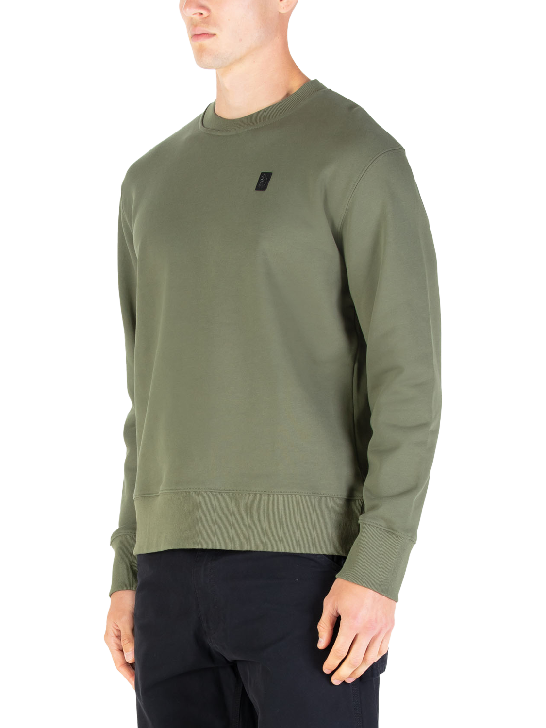 Product image 1 of 6, which shows LUKE 1977 Parker Crew Neck Cotton Jumper, Clover, S