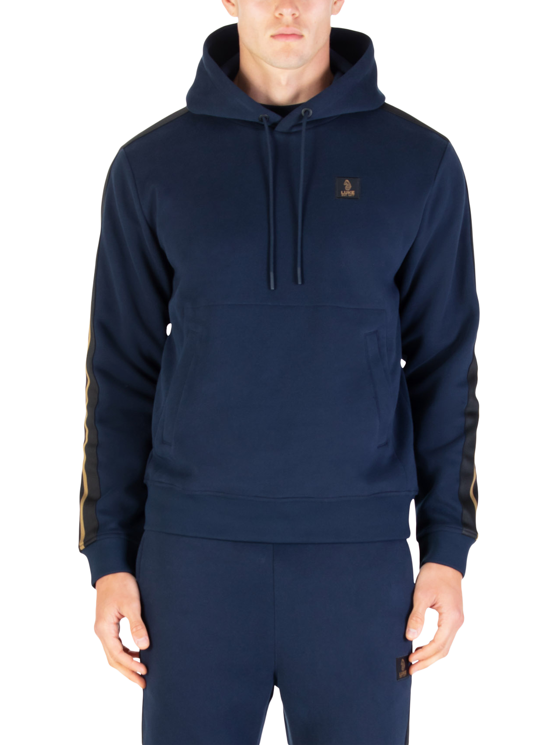 Product image 1 of 7, which shows LUKE 1977 Princeton Hoodie, Dark Navy, S