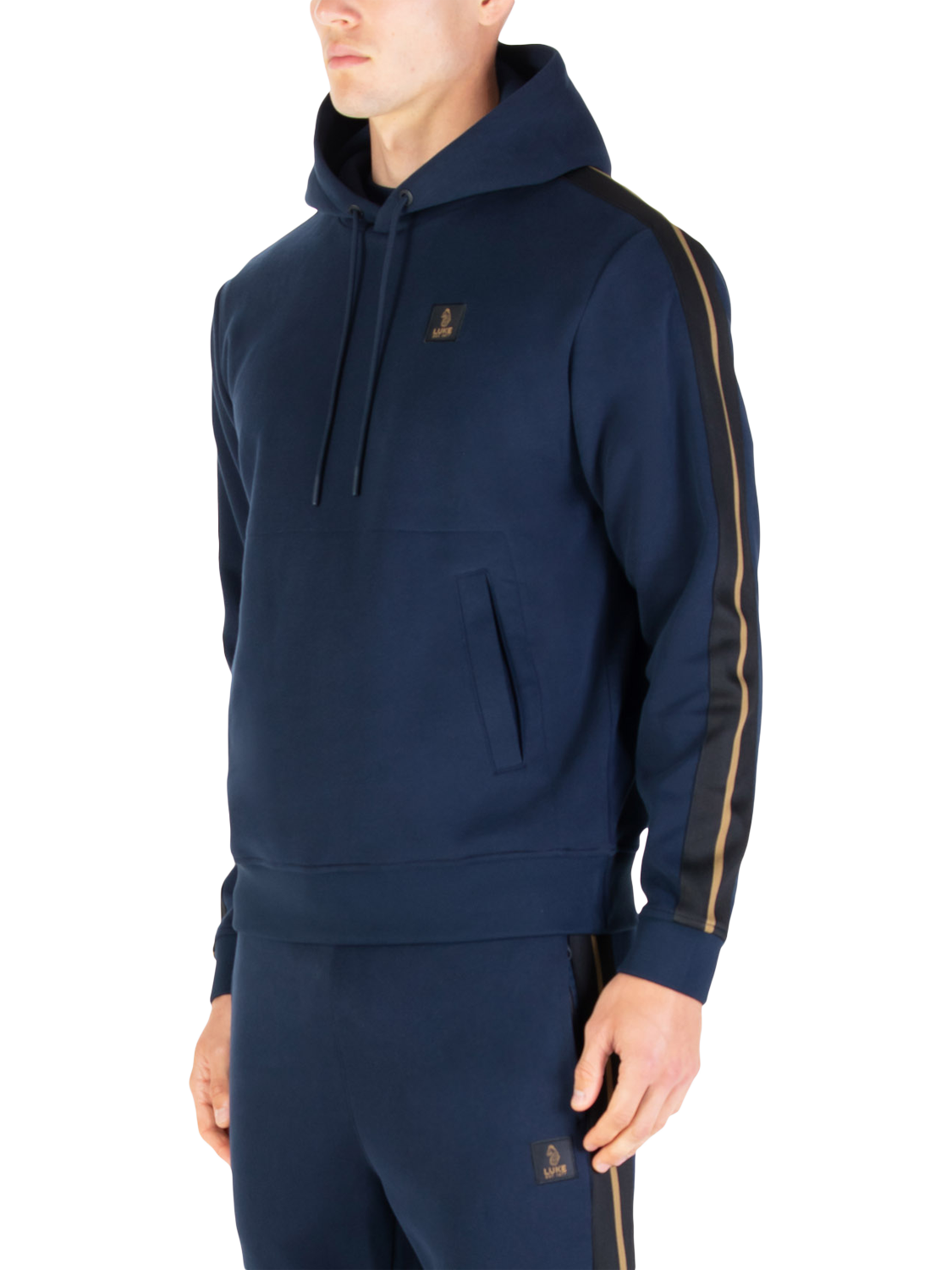 Product image 3 of 7, which shows LUKE 1977 Princeton Hoodie, Dark Navy, S