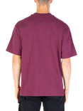LUKE 1977 Clarke Cotton Regular Fit Short Sleeve T-Shirt, Mauve Wine