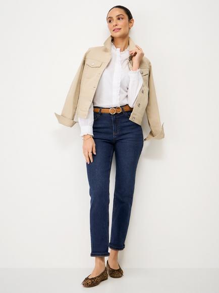 Crew Clothing Relaxed Fit Jeans, Airforce Blue, Airforce Blue