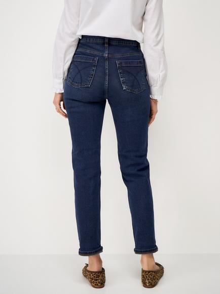 Crew Clothing Relaxed Fit Jeans, Airforce Blue - view 2, Airforce Blue