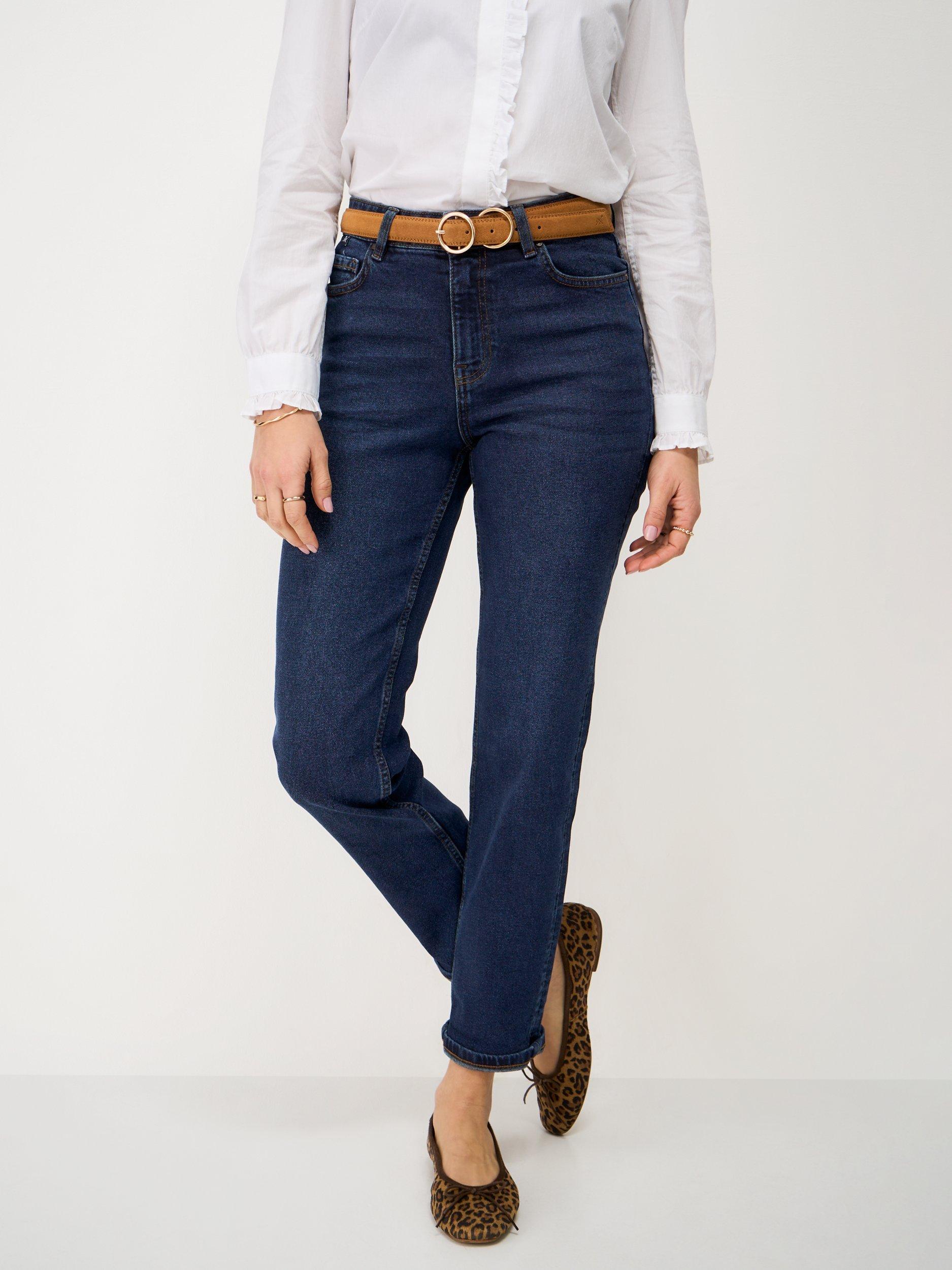 Product image 3 of 5, which shows Crew Clothing Relaxed Fit Jeans, Airforce Blue, 10