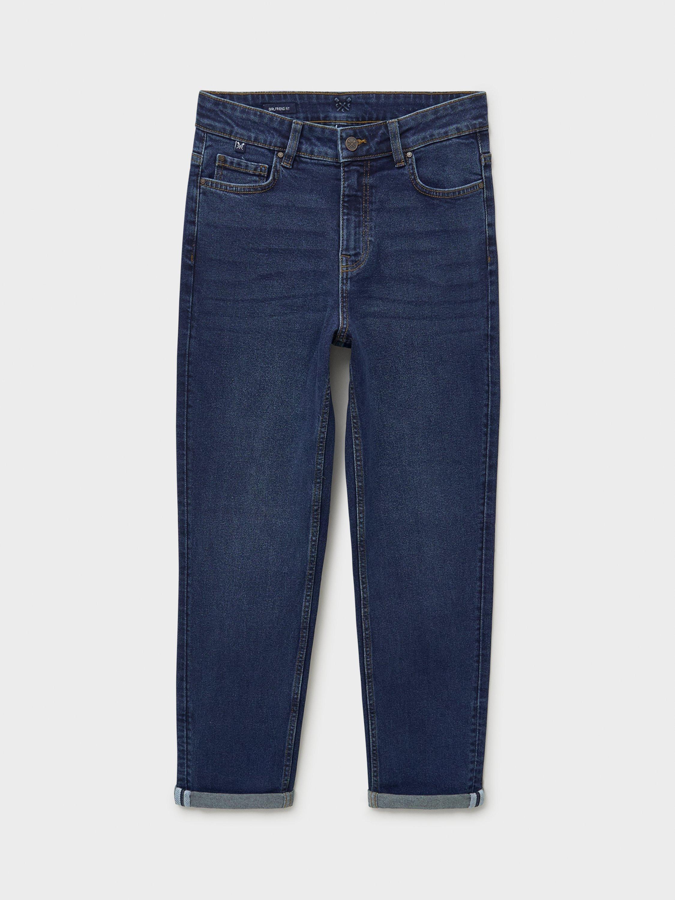 Product image 5 of 5, which shows Crew Clothing Relaxed Fit Jeans, Airforce Blue, 10