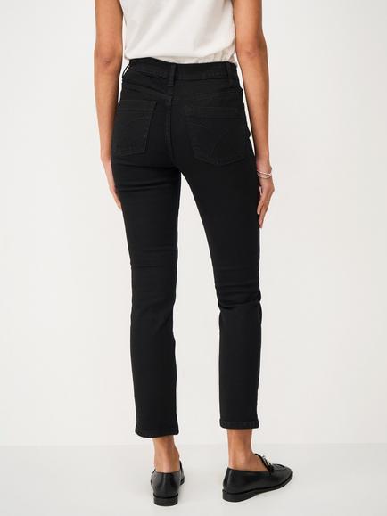 Crew Clothing Relaxed Straight Jeans, Black - view 2, Black