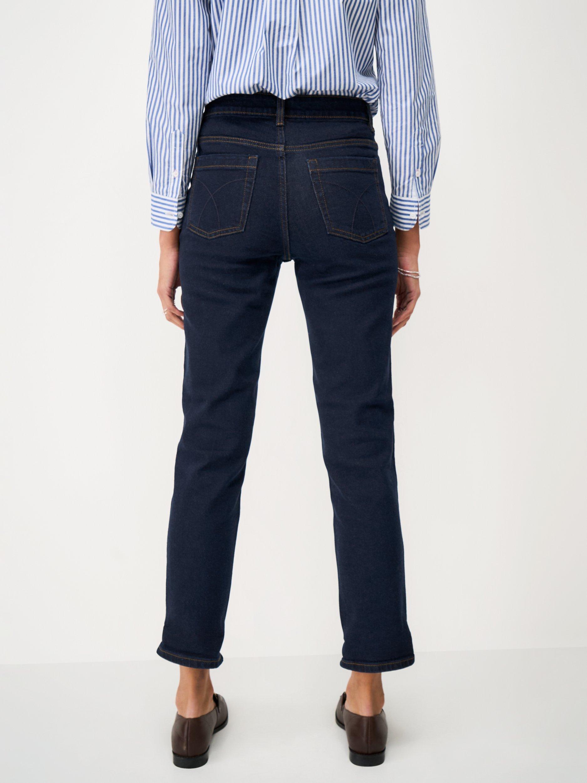 Product image 2 of 5, which shows Crew Clothing Relaxed Fit Jeans, Dark Blue, 10