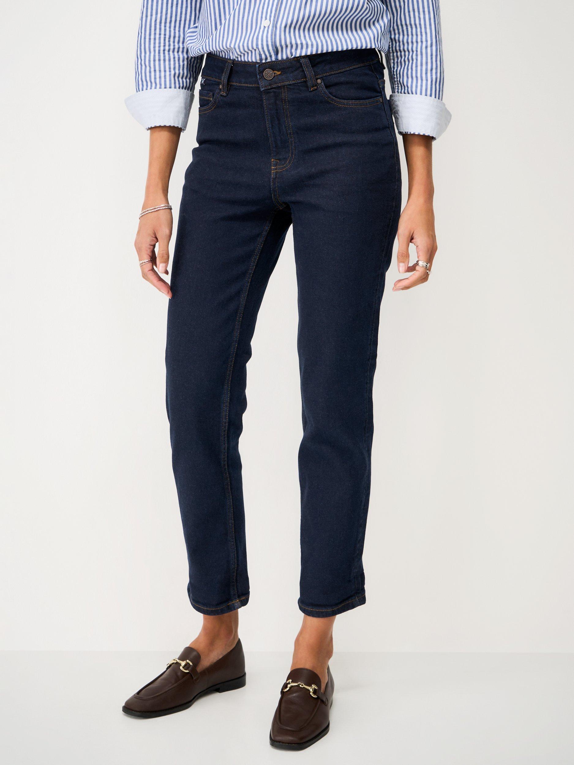 Product image 3 of 5, which shows Crew Clothing Relaxed Fit Jeans, Dark Blue, 10