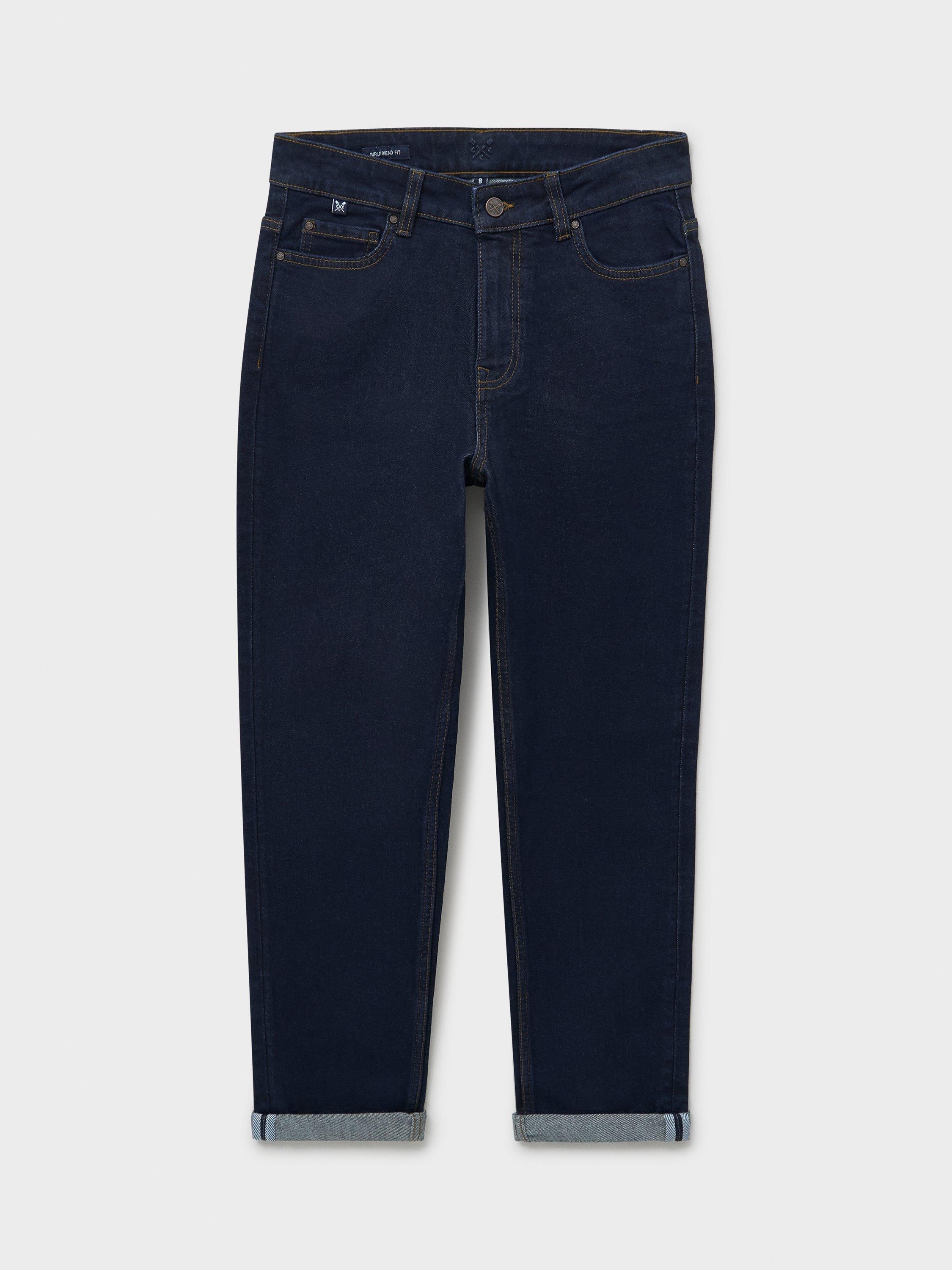 Product image 5 of 5, which shows Crew Clothing Relaxed Fit Jeans, Dark Blue, 10