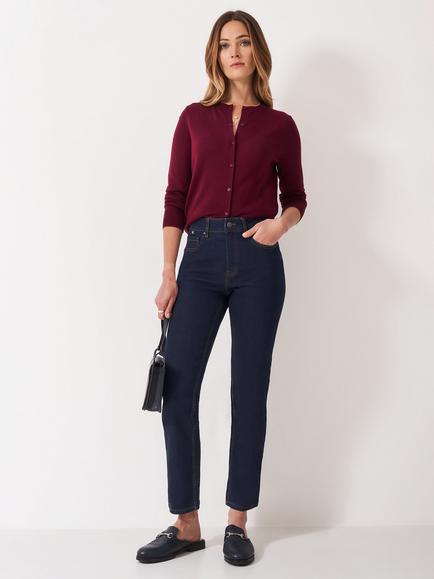 Crew Clothing Relaxed Straight Jeans, Dark Blue, Dark Blue