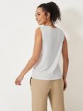 Crew Clothing Trim Neck Vest Top, White