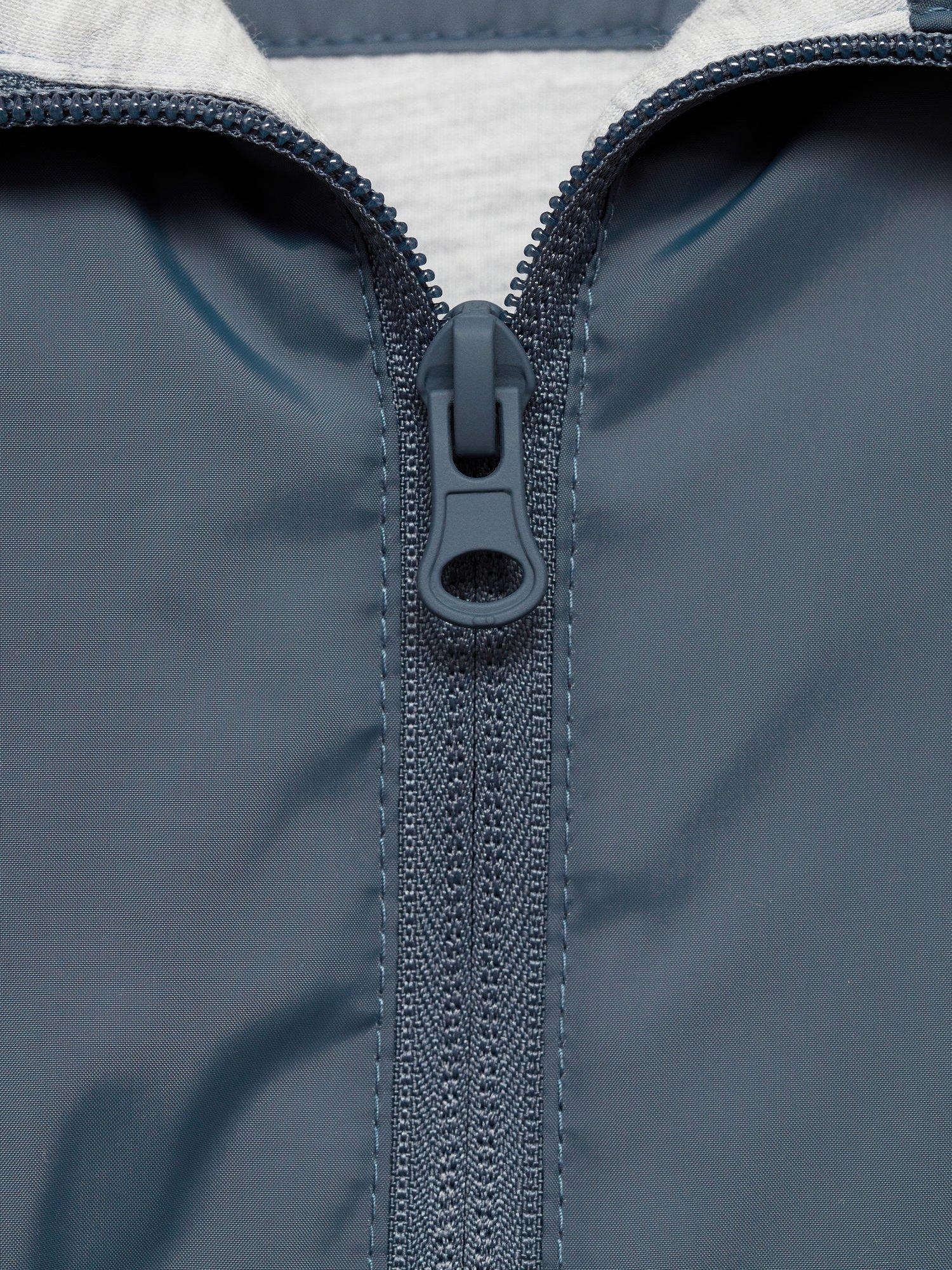 Product image 6 of 6, which shows Mango Kids' Jorge Hooded Quilted Coat, Medium Blue, 12-18 months