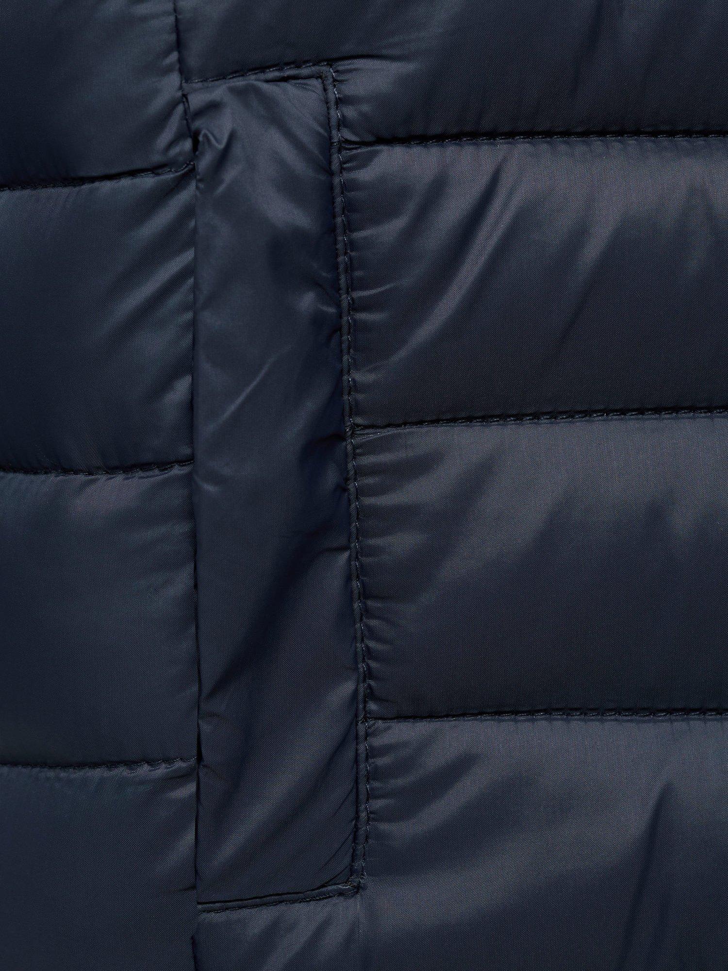Product image 7 of 7, which shows Mango Kids' Unico Quilted Jacket, Navy, 7 years
