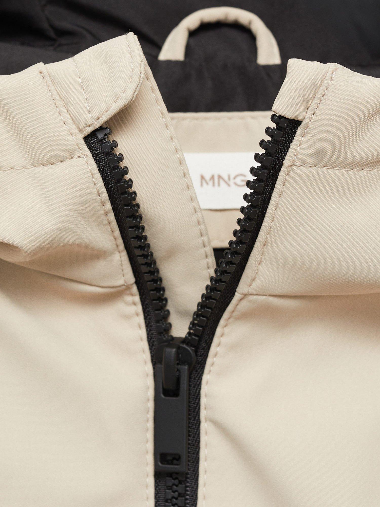 Product image 7 of 7, which shows Mango Kids' Ramon Hooded Parka Coat, Light Pastel Brown, 7 years