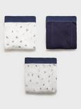 Mango Kids' Club Cotton Blend Boxer Briefs, Pack of 3, Medium Grey