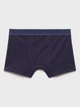 Mango Kids' Club Cotton Blend Boxer Briefs, Pack of 3, Medium Grey