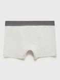 Mango Kids' Dino Cotton Blend Boxer Briefs, Pack of 3, Medium Grey