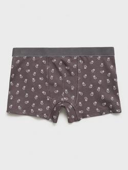 Mango Kids' Weekend Cotton Blend Boxer Briefs, Pack of 3, Medium Grey - view 2, Medium Grey