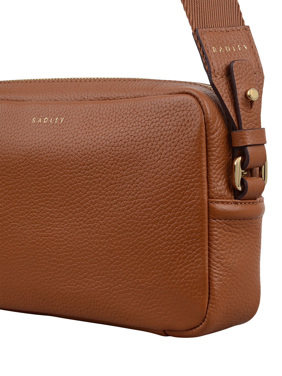 Product image 4 of 5, which shows Radley Tavistock Mini Leather Crossbody Camera Bag, Mid Brown