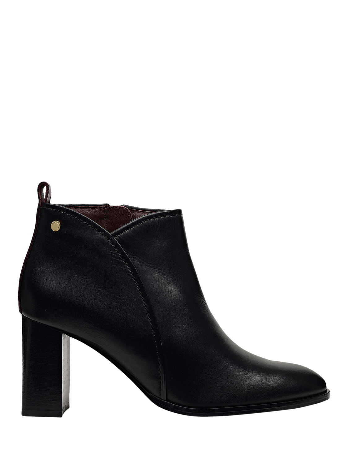 Product image 1 of 4, which shows Radley Tulip Walk Leather Curve Booties, Black, 4