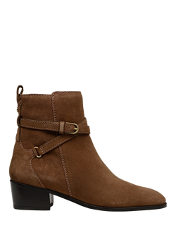 Radley Acorn Walk Suede Trim Jeans Boots, Coffee