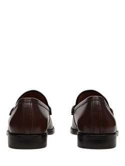 Radley Threadneedle Row Leather Penny Loafers - view 2, Dark Brown
