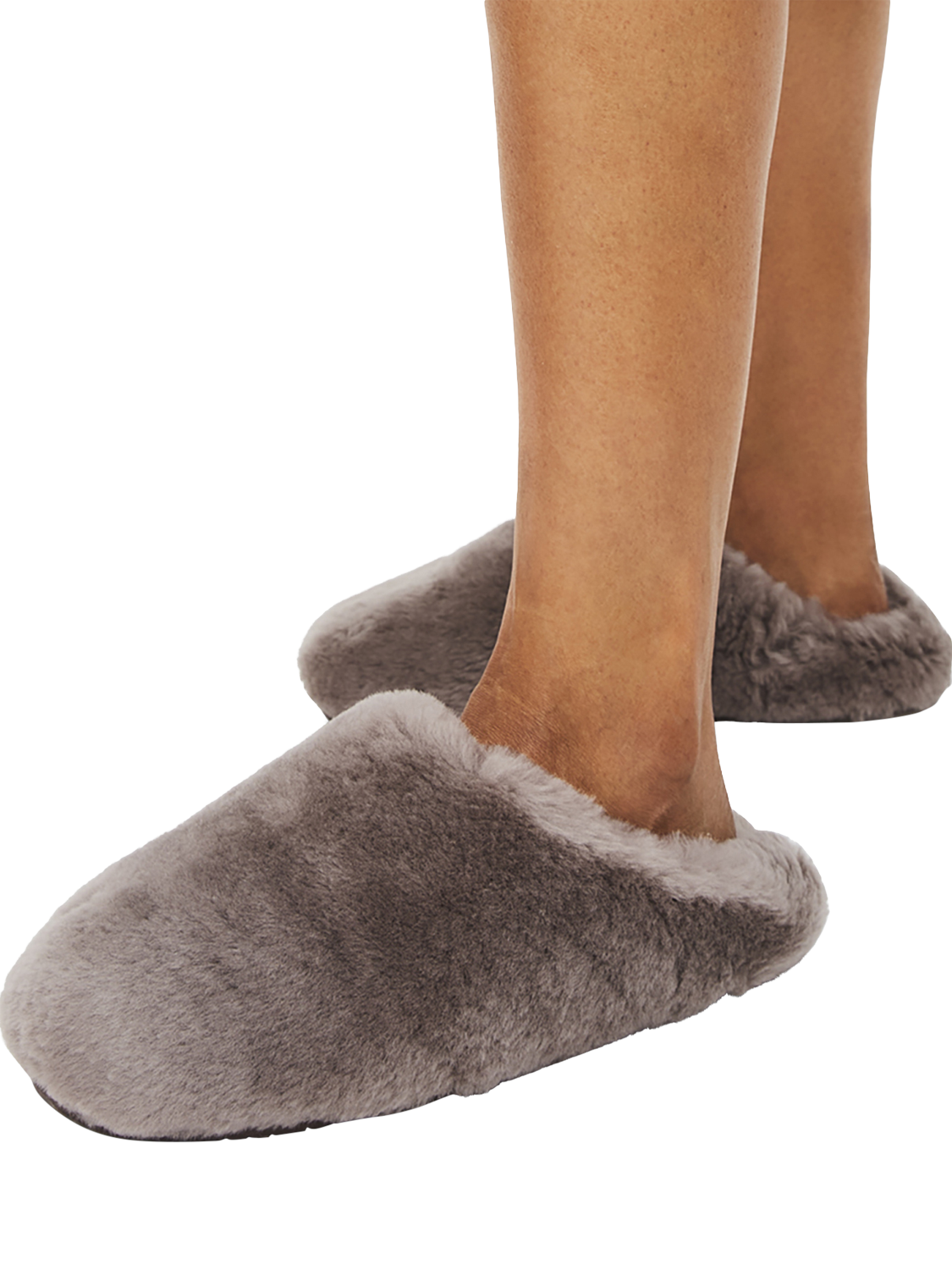 Product image 4 of 4, which shows Radley Cloud Street Luxe Shearling Fluff Mule Slippers, Mink, 3
