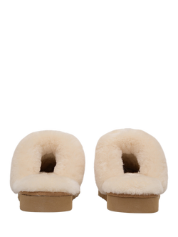 Radley Maple Lane Classic Shearling Cuff Mule Slippers - view 2, Tan