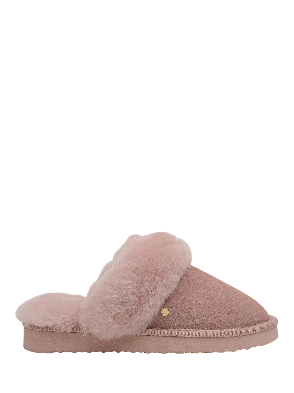 Product image 1 of 4, which shows Radley Maple Lane Classic Shearling Cuff Mule Slippers, Pink, 3