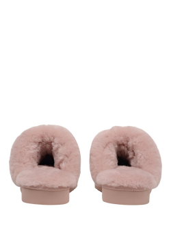 Radley Maple Lane Classic Shearling Cuff Mule Slippers - view 2, Pink