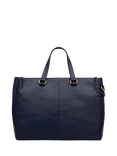 Radley Pickwick Leather Grab Bag, Dark Blue