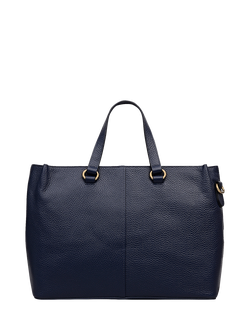 Radley Pickwick Leather Grab Bag - view 2, Dark Blue