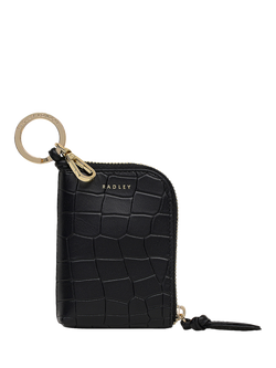 Radley Golden Lane Small Bag Charm, Black, Black
