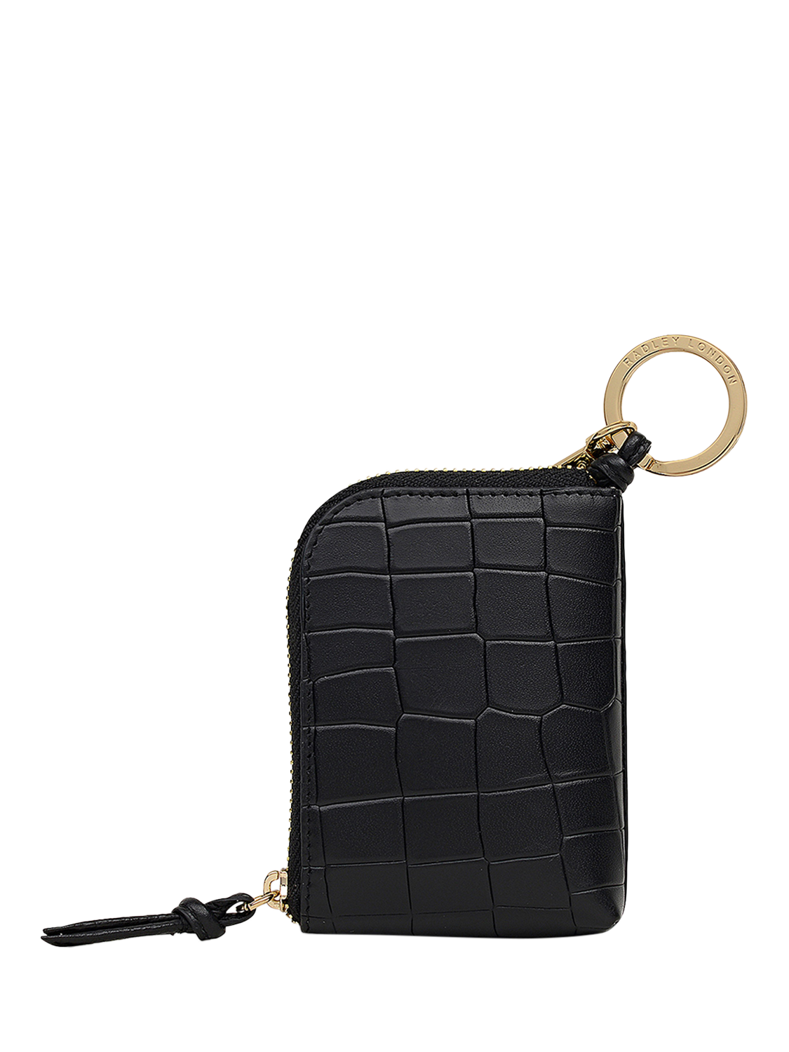 Product image 2 of 3, which shows Radley Golden Lane Small Bag Charm, Black