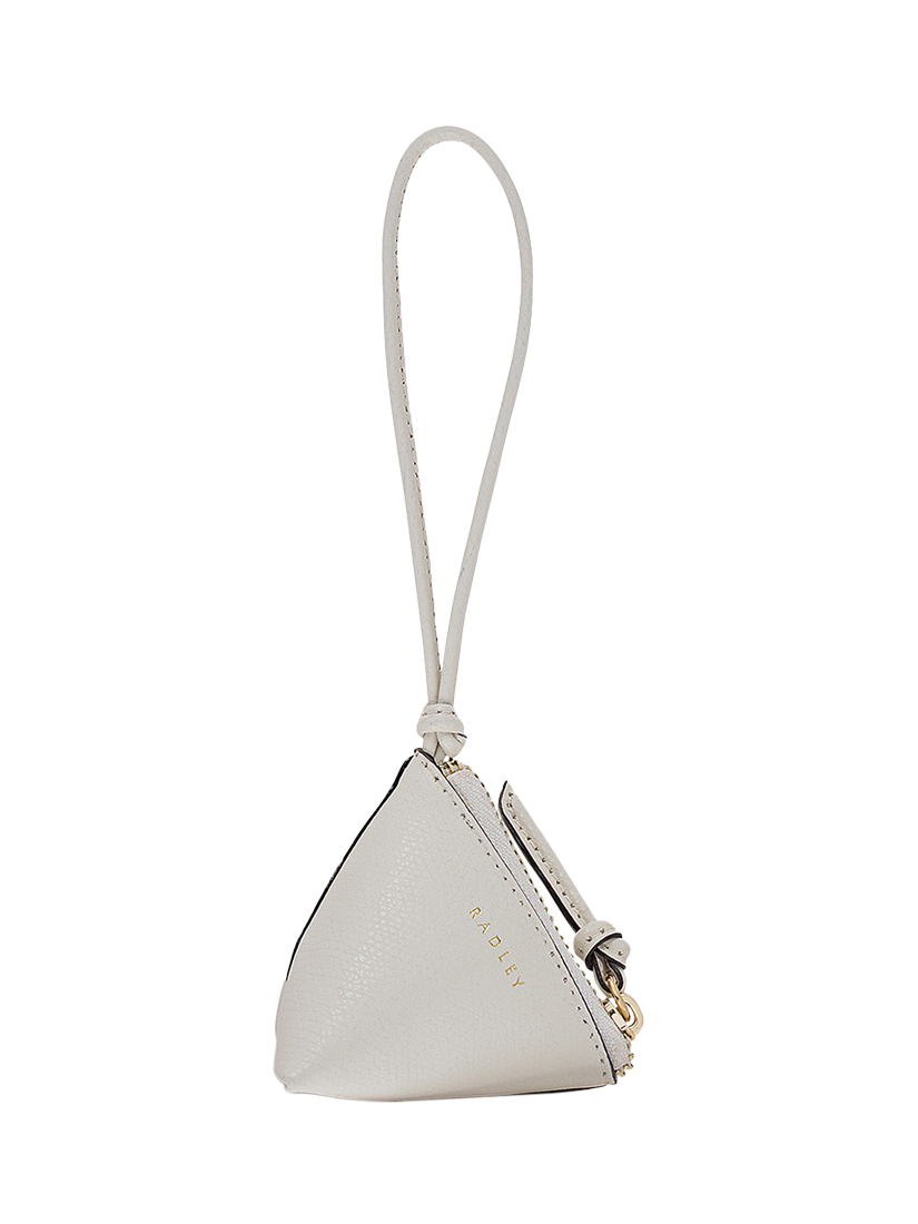 Product image 1 of 3, which shows Radley Triangle Street Bag Charm, Chalk, One Size